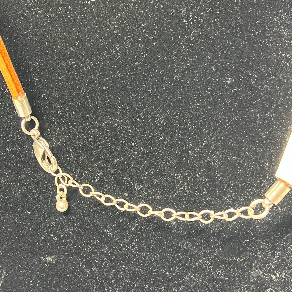 Christopher & Banks CJ Banks Geometric Pendant Necklace. brown Green Silver Gold - Picture 6 of 6